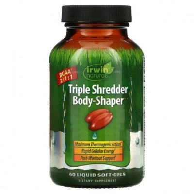 Irwin Naturals, Добавка для коррекции фигуры Triple Shredder Body-Shaper, 60 желатиновых капсул / Жиросжигатели | Аптека | V4.Ru: Маркетплейс