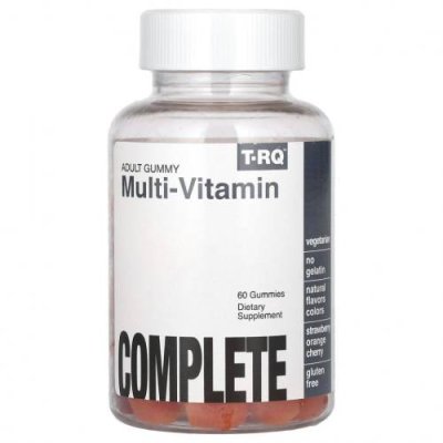 T-RQ, Adult Gummy, Multivitamin, Complete, Strawberry Orange Cherry Flavor, 60 Gummies / Мультивитамины | Аптека | V4.Ru: Маркетплейс