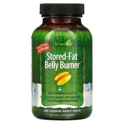 Irwin Naturals, Stored-Fat Belly Burner, жиросжигающее средство, 60 капсул с жидкостью / Жиросжигатели | Аптека | V4.Ru: Маркетплейс