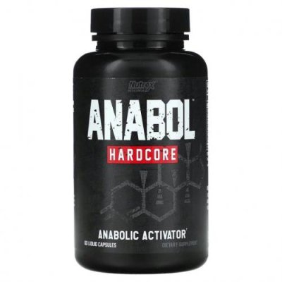 Nutrex Research, Anabol Hardcore, 60 жидких капсул / Строители мышц | Аптека | V4.Ru: Маркетплейс