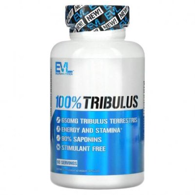 EVLution Nutrition, 100% Tribulus, 60 растительных капсул / Якорцы стелющиеся | Аптека | V4.Ru: Маркетплейс