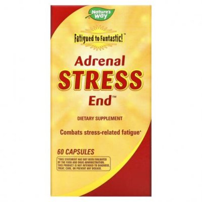 Nature's Way, Fatigued to Fantastic!, Adrenal Stress End, 60 капсул / Женские гормональные средства | Аптека | V4.Ru: Маркетплейс