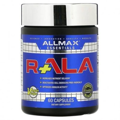 ALLMAX Nutrition, R+ALA, 60 капсул / Альфа-липоевая кислота | Аптека | V4.Ru: Маркетплейс