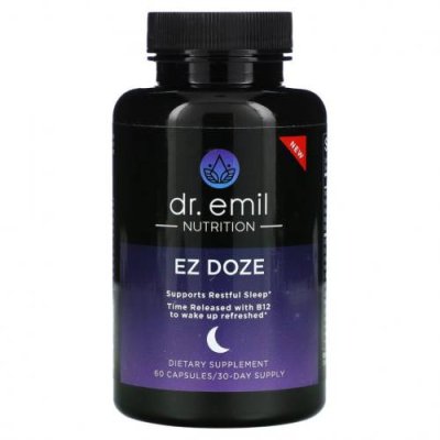 Dr Emil Nutrition, EZ DOZE`` 60 капсул / Снотворные | Аптека | V4.Ru: Маркетплейс