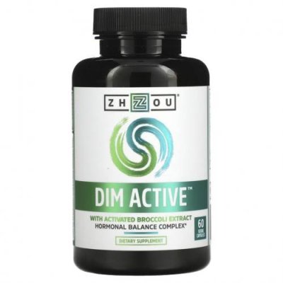 Zhou Nutrition, DIM Active, комплекс для гормонального баланса, 60 вегетарианских капсул / Дииндолилметан (DIM) | Аптека | V4.Ru: Маркетплейс