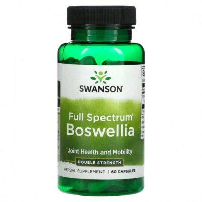 Swanson, Boswellia полного спектра, двойная сила действия, 60 капсул / Босвеллия | Аптека | V4.Ru: Маркетплейс