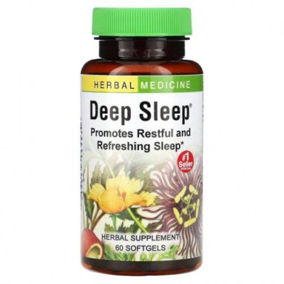 Herbs Etc., Снотворное Deep Sleep, 60 быстродействующих мягких таблеток / Снотворные | Аптека | V4.Ru: Маркетплейс