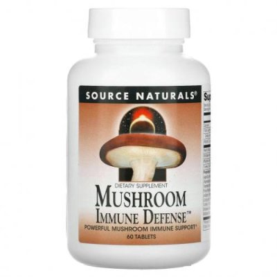 Source Naturals, Mushroom Immune Defense, комплекс из 16 грибов, 60 таблеток / Грибные смеси | Аптека | V4.Ru: Маркетплейс