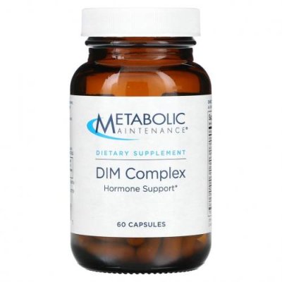 Metabolic Maintenance, DIM Complex, дииндолилметан с кофакторами, 60 капсул / Дииндолилметан (DIM) | Аптека | V4.Ru: Маркетплейс