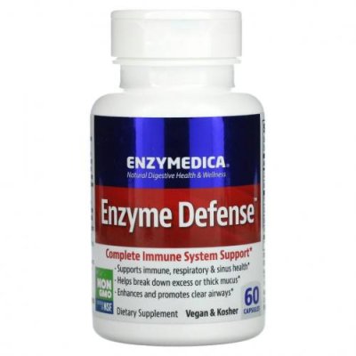 Enzymedica, Enzyme Defense, 60 капсул / Пищеварительные ферменты | Аптека | V4.Ru: Маркетплейс