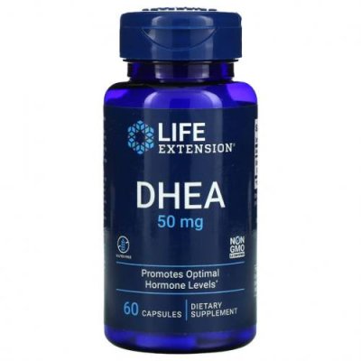 Life Extension, DHEA, 50 мг, 60 капсул / DHEA | Аптека | V4.Ru: Маркетплейс