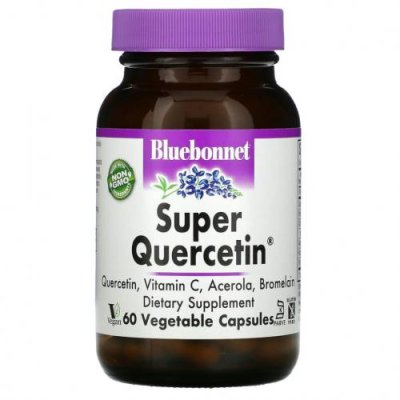 Bluebonnet Nutrition, Super Quercetin, 60 растительных капсул / Кверцетин | Аптека | V4.Ru: Маркетплейс