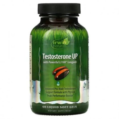 Irwin Naturals, Testosterone UP, 60 жидкостных желатиновых капсул / Тестостерон | Аптека | V4.Ru: Маркетплейс