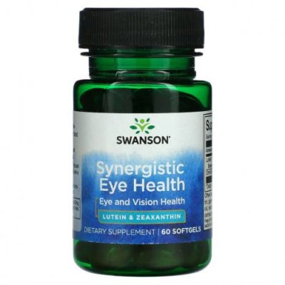 Swanson, Synergistic Eye Health, Eye and Vision, 60 мягких таблеток / Лютеин и зеаксантин | Аптека | V4.Ru: Маркетплейс