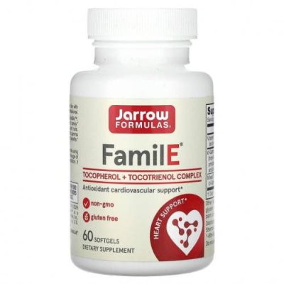 Jarrow Formulas, Famil-E, 60 капсул / Витамин Е | Аптека | V4.Ru: Маркетплейс