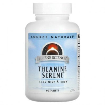 Source Naturals, Serene Science, Theanine Serene, 60 Tablets / L-теанин | Аптека | V4.Ru: Маркетплейс