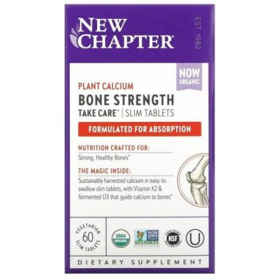 New Chapter, Bone Strength Take Care, 60 вегетарианских таблеток для снижения веса / Формулы для Костей | Аптека | V4.Ru: Маркетплейс