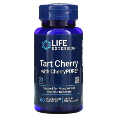 Life Extension, Пирог с вишней и CherryPURE, 60 вегетарианских капсул / Вишня и черешня | Аптека | V4.Ru: Маркетплейс