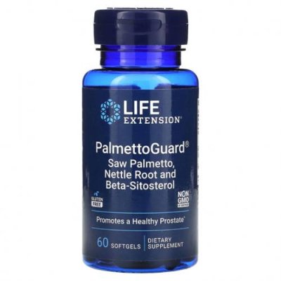 Life Extension, PalmettoGuard, сереноя и корень крапивы с бета-ситостеролом, 60 капсул / Предстательная железа | Аптека | V4.Ru: Маркетплейс