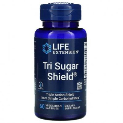 Life Extension, Tri Sugar Shield, 60 растительных капсул / Пищевые добавки | Аптека | V4.Ru: Маркетплейс