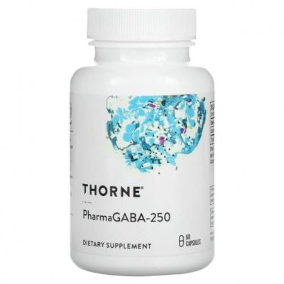 Thorne Research, PharmaGABA-250, 60 капсул / ГАМК (гамма-аминомасляная кислота) | Аптека | V4.Ru: Маркетплейс