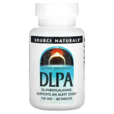 Source Naturals, DLPA (DL-фенилаланин), 750 мг, 60 таблеток / L-фенилаланин | Аптека | V4.Ru: Маркетплейс