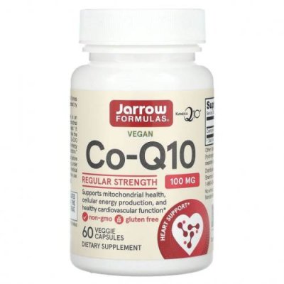 Jarrow Formulas, коэнзим Q10, 100 мг, 60 растительных капсул / Коэнзим Q10 (CoQ10) | Аптека | V4.Ru: Маркетплейс