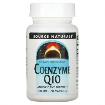 Source Naturals, коэнзим Q10, 100 мг, 60 капсул / Коэнзим Q10 (CoQ10) | Аптека | V4.Ru: Маркетплейс