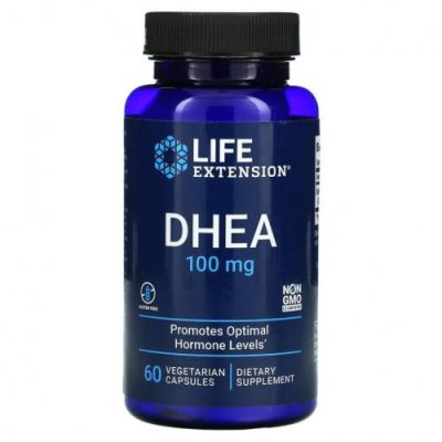 Life Extension, ДГЭА, 100 мг, 60 вегетарианских капсул / DHEA | Аптека | V4.Ru: Маркетплейс