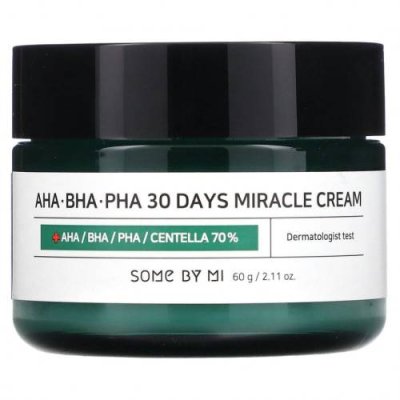 Some By Mi, Крем с кислотами AHA, BHA, и PHA, для устранения несовершенств кожи за 30 дней, 60 г / Корейские увлажняющие средства и кремы | Аптека | V4.Ru: Маркетплейс