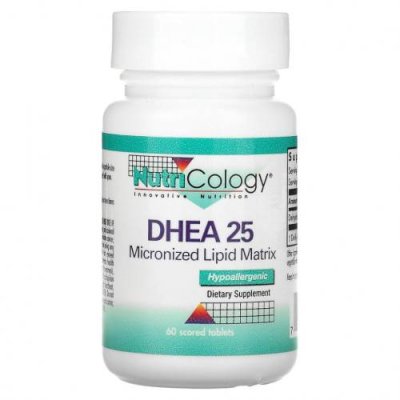 Nutricology, DHEA 25, 60 делимых таблеток / DHEA | Аптека | V4.Ru: Маркетплейс