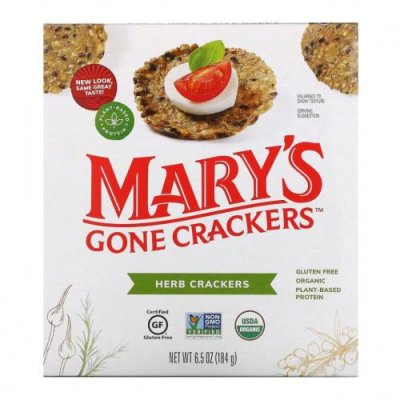 Mary's Gone Crackers, крекеры с травами, 184 г (6,5 унции) / Крекеры | Аптека | V4.Ru: Маркетплейс