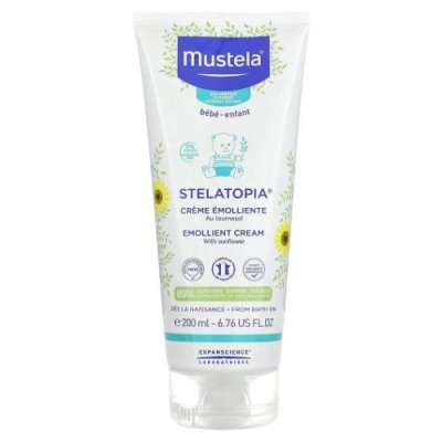 Mustela, Stelatopia, Смягчающий крем с подсолнечником, без отдушек, 6,76 жидких унций (200 мл) / Детские лосьоны | Аптека | V4.Ru: Маркетплейс