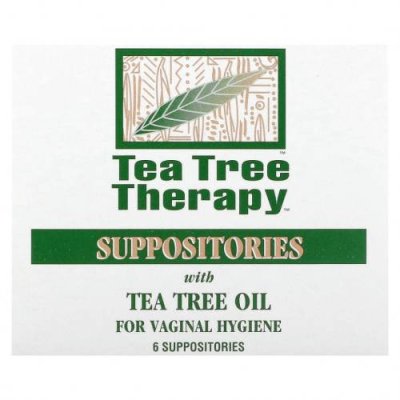 Tea Tree Therapy, cвечи с маслом чайного дерева для гигиены влагалища, 6 свечей / Женская гигиена | Аптека | V4.Ru: Маркетплейс