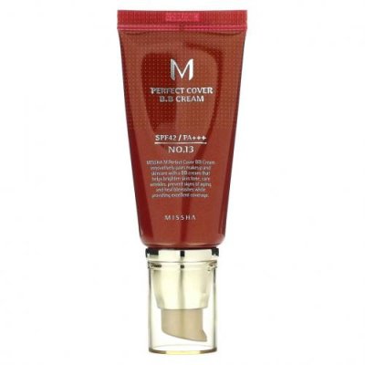 Missha, Perfect Cover BB Cream, BB-крем, SPF 42 PA+++, оттенок 13 насыщенный бежевый, 50 мл / BB- и CC-кремы | Аптека | V4.Ru: Маркетплейс