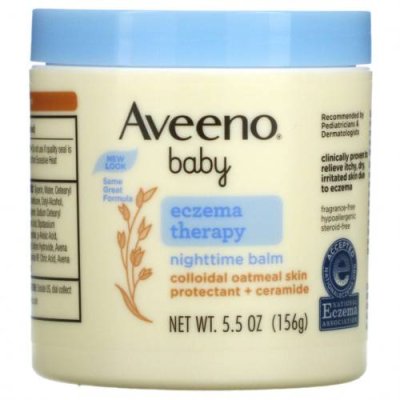 Aveeno, ночной бальзам для облегчения симптомов экземы у детей, без отдушки, 156 г (5,5 унции) / Средства для ванны и уход за кожей | Аптека | V4.Ru: Маркетплейс