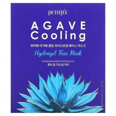 Petitfee, Agave Cooling, гидрогелевая маска для лица, 5 шт. по 32 г (1,12 унции) / Увлажняющие маски | Аптека | V4.Ru: Маркетплейс