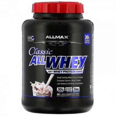 ALLMAX Nutrition, AllWhey Classic, 100% сывороточный белок, печенье и сливки, 5 фунтов (2,27 кг) / Сывороточные белковые смеси | Аптека | V4.Ru: Маркетплейс