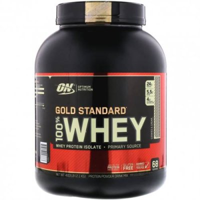 Optimum Nutrition, Gold Standard 100% Whey, сыворотка со вкусом печенья со сливками, 2,1 кг (4,63 фунта) / Сывороточные белковые смеси | Аптека | V4.Ru: Маркетплейс