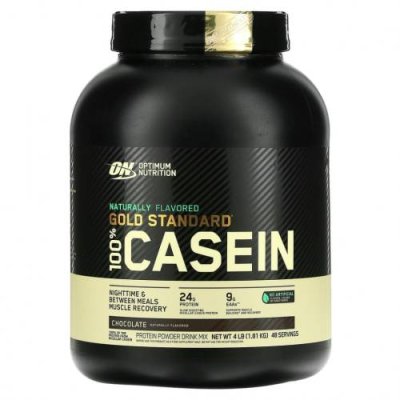 Optimum Nutrition, Gold Standard 100% Casein, с натуральными ароматизаторами со вкусом шоколадного крема, 1,81 кг (4 фунта) / Мицеллярный казеиновый протеин | Аптека | V4.Ru: Маркетплейс