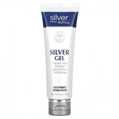 American Biotech Labs, Silver Biotics, Silver gel, гидрогель с добавкой SliverSol с нано-серебром, 4 жидких унции (114 г) / Средства для местного применения и мази | Аптека | V4.Ru: Маркетплейс