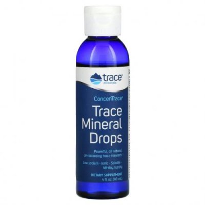 Trace Minerals ®, ConcenTrace, капли с микроэлементами, 118 мл / Остаточные минералы | Аптека | V4.Ru: Маркетплейс