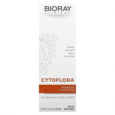 Bioray, CytoFlora, пробиотический тоник для иммунитета, 118 мл (4 жидк. унции) / Пробиотики | Аптека | V4.Ru: Маркетплейс