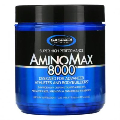 Gaspari Nutrition, AminoMax 8000, комплекс для физически активных людей, 325 таблеток / Смеси аминокислот | Аптека | V4.Ru: Маркетплейс