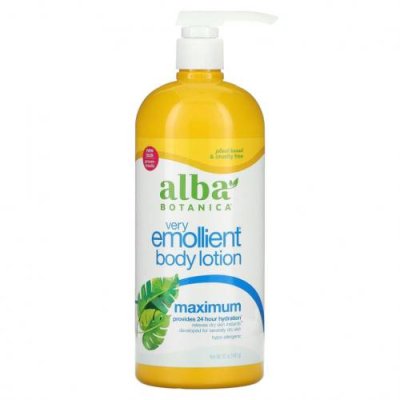 Alba Botanica, Very Emollient, интенсивный смягчающий лосьон для тела, максимальная формула, 907 г (32 унции) / Лосьон | Аптека | V4.Ru: Маркетплейс