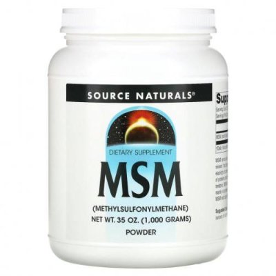 Source Naturals, МСМ в виде порошка, 1000 г (35 унции) / MSM | Аптека | V4.Ru: Маркетплейс