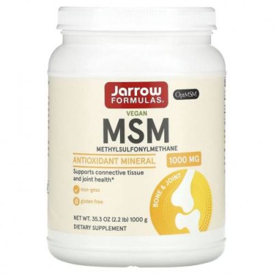 Jarrow Formulas, МСМ в виде порошка, 1000 г (35,5 унции) / MSM | Аптека | V4.Ru: Маркетплейс