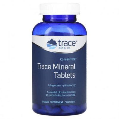 Trace Minerals ®, ConcenTrace, таблетки с минералами и микроэлементами, 300 таблеток / Остаточные минералы | Аптека | V4.Ru: Маркетплейс