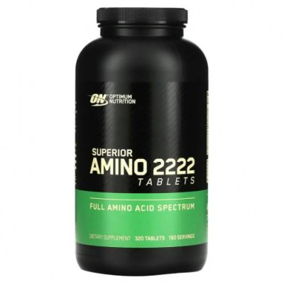 Optimum Nutrition, Superior Amino 2222 Tabs, 320 таблеток / Смеси аминокислот | Аптека | V4.Ru: Маркетплейс