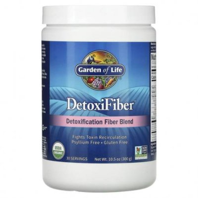 Garden of Life, DetoxiFiber, специальная смесь клетчатки для детоксикации, 300 г / Волокнистые смеси | Аптека | V4.Ru: Маркетплейс